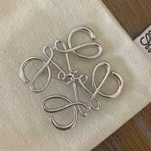 Logo Brooch Pin Gold and Silver